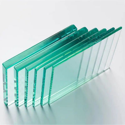 Kính xây dựng công nghiệp Màu xanh sáng siêu rõ ràng tấm thủy tinh nổi 2mm - 19mm Bảng thủy tinh nổi đông lạnh Độ truyền ánh sáng cao
